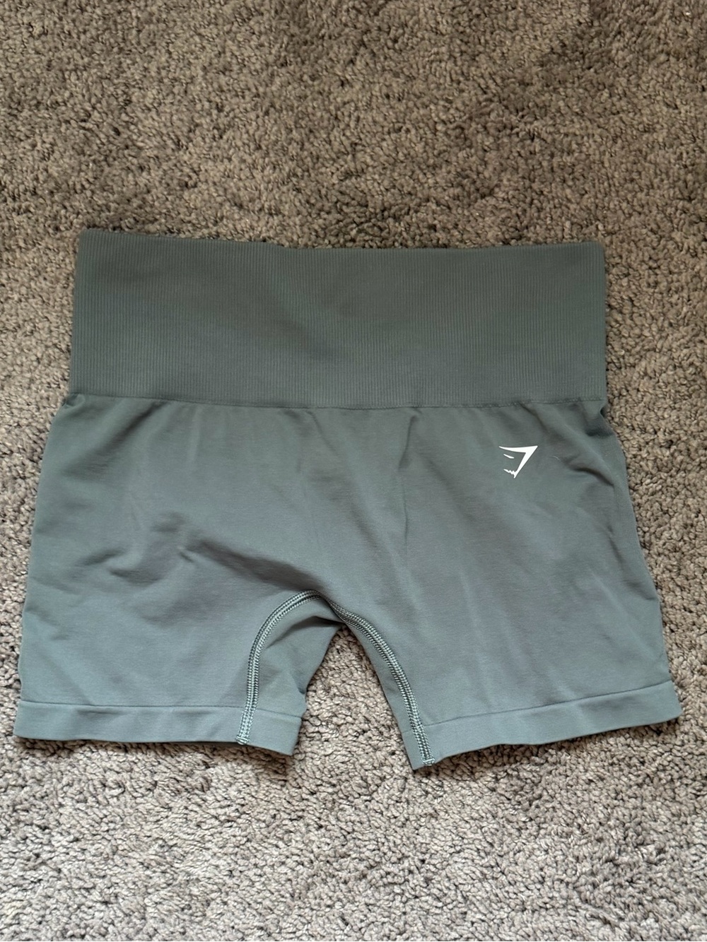 Gymshark Seamless Bike Shorts in dusty blue